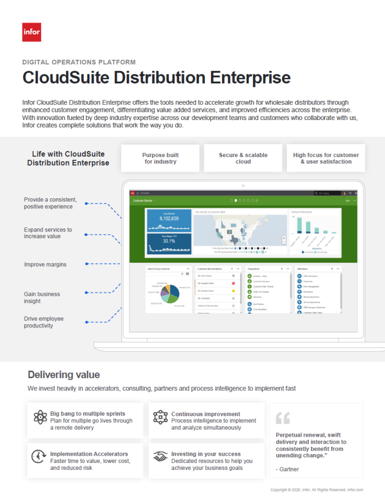 Infor CloudSuite Distribution Enterprise Overview - Avaap