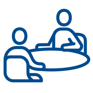 Organizational change management consultant engagement icon