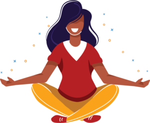 Lady Meditating Avaap Icon