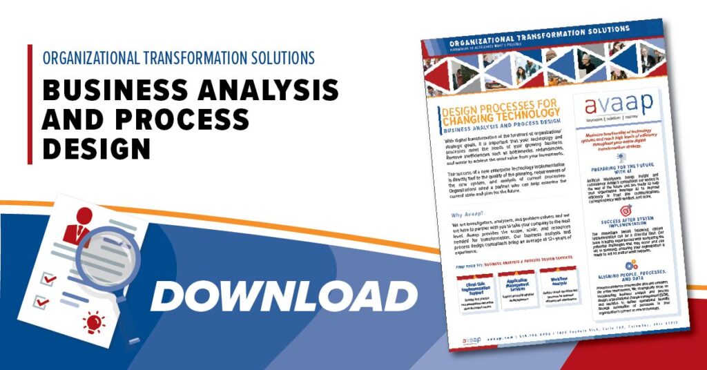 business analysis and process design