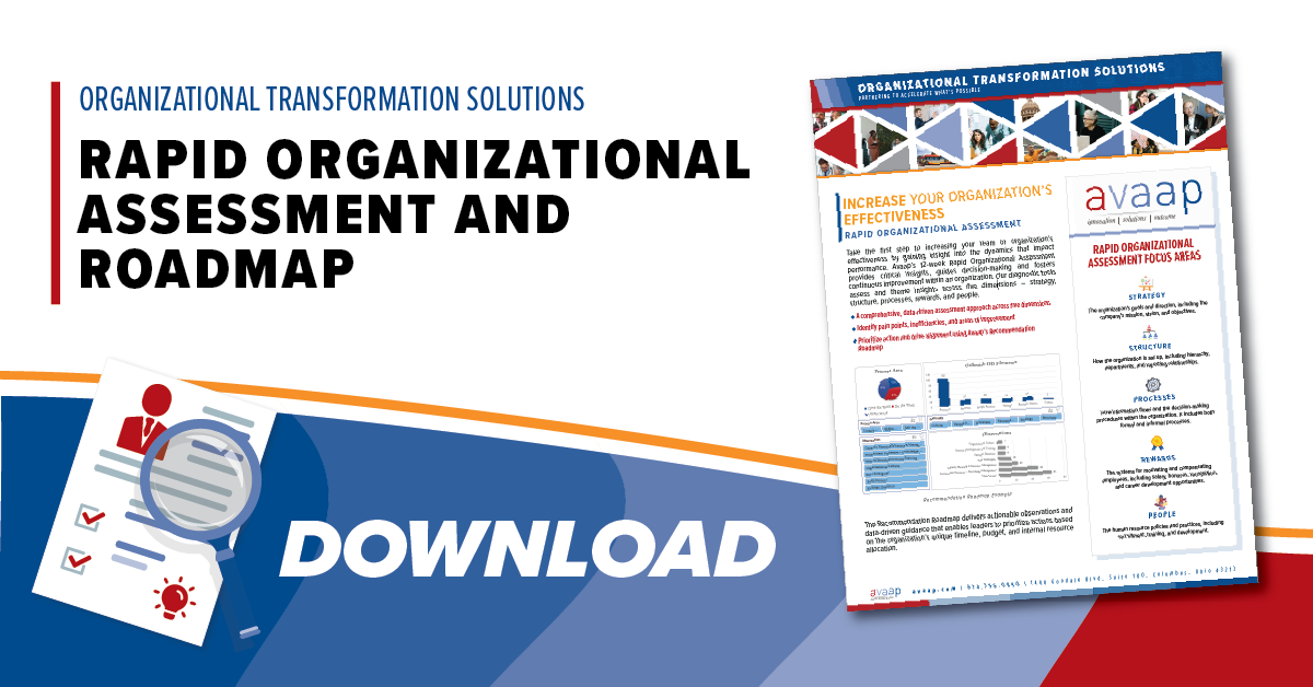 rapid organizational assessment and roadmap