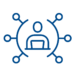 Organizational change management consultant planning icon