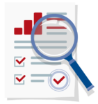 Case Study Magnifying Glass Icon